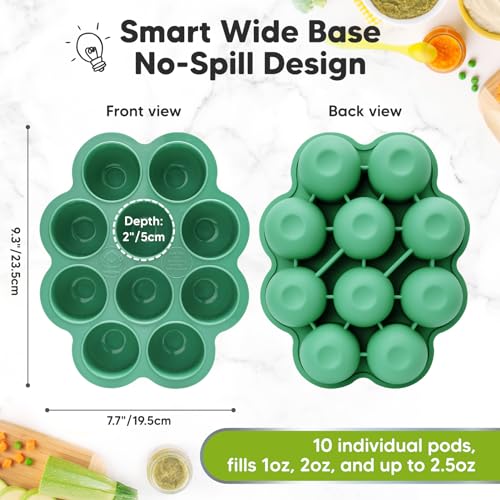 Silicone Food Freezer Trays with Lid