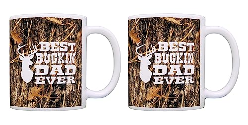 Best Buckin Dad Ever Camo 11oz Coffee Mug (2 Count)