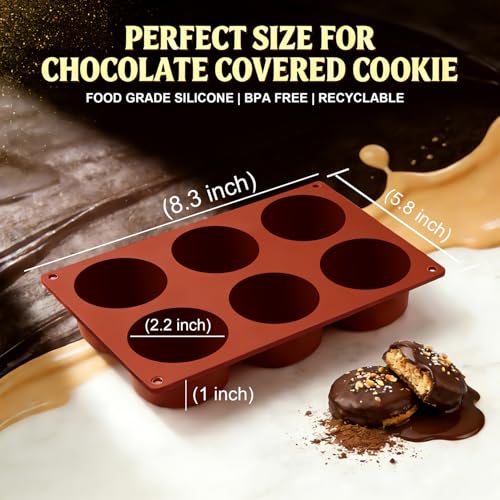 6 Cavity Silicone Baking Mold Non (3 Count)