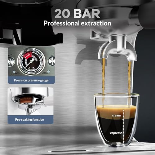 Espresso Machine with Grinder & Milk Frother