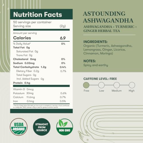 Estates Ashwagandha Turmeric Tea (3.52 Ounce)