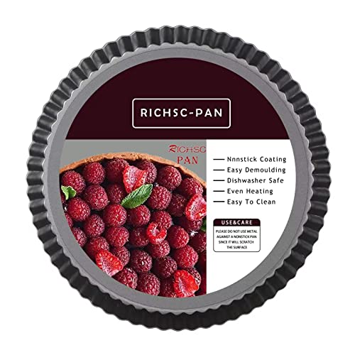 Tart Pan 10 Inch Tart Pan Carbon Steel Round Non