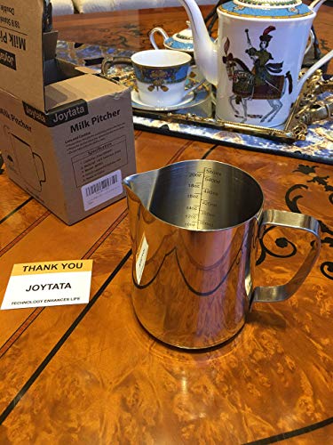 Milk Frothing Pitcher 20oz Stainless Steel Cup Perfect for Latte Art Steam Pitchers