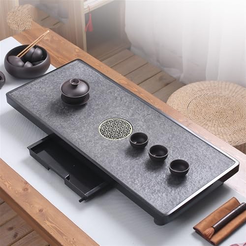 Tea Set Natural Ebonite Tea Tray Stone Large Tea Table Tray Tea Sea Home Simple Kung Fu Tea Tray Tea Set Chinese Tea Set