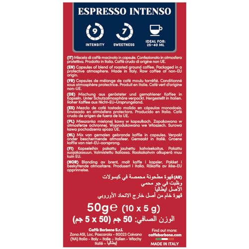 Espresso Intenso Aluminum Capsules Compatible with Nespresso Original Machines (100 Count)