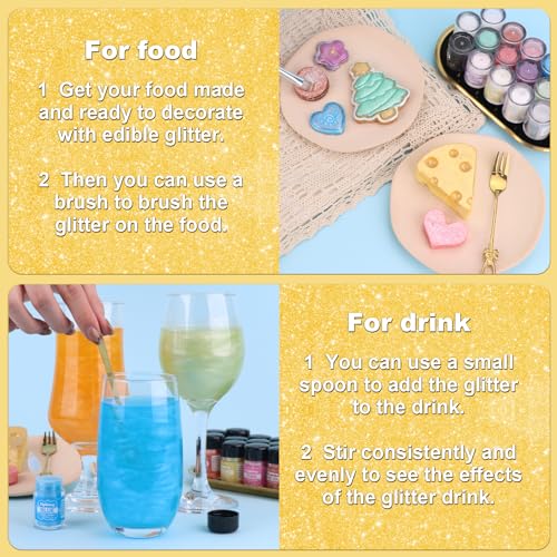 Gold Edible Glitter