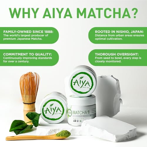 Aiya Authentic Japanese Premium First Harvest Ceremonial Grade Matcha Green Tea Powder (30 Gram(s))