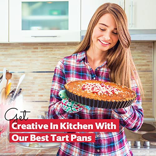 Tart Pan 10 Inch Removable Bottom