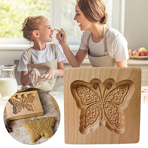 Wooden Cookie Biscuit Mold