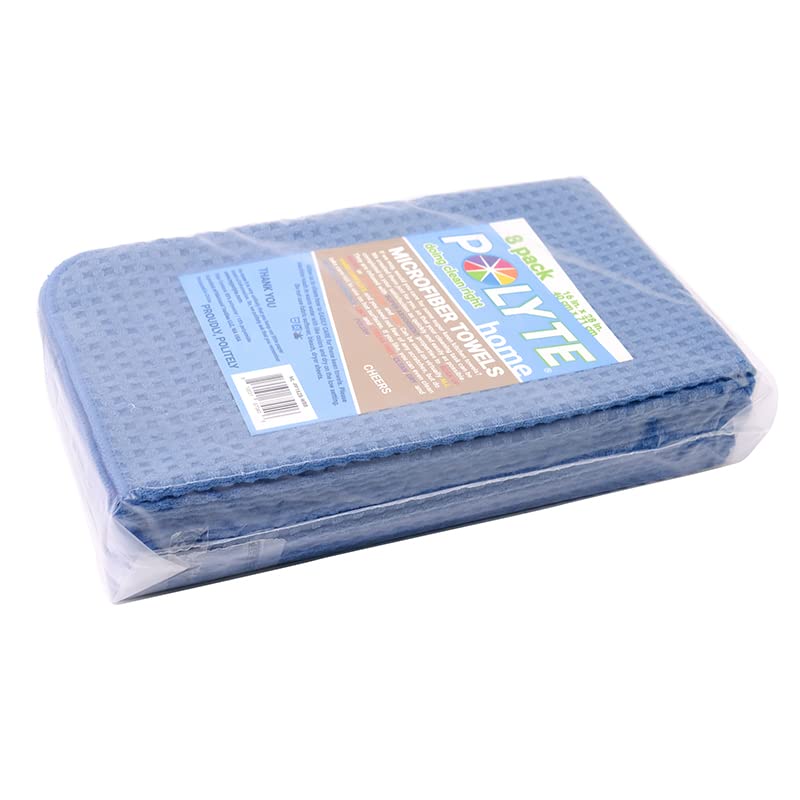 380 GSM Microfiber Waffle Kitchen Dish Tea Towel (8 Count)
