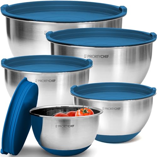 Premium Mixing Bowls With Airtight Lids Set