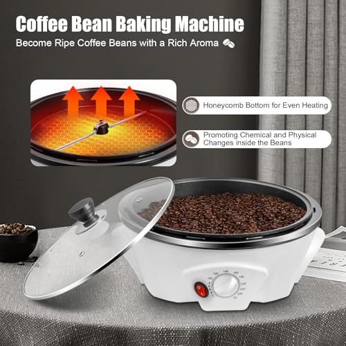 500g Coffee Roaster 800W Electric Coffee Bean Roaster with Non