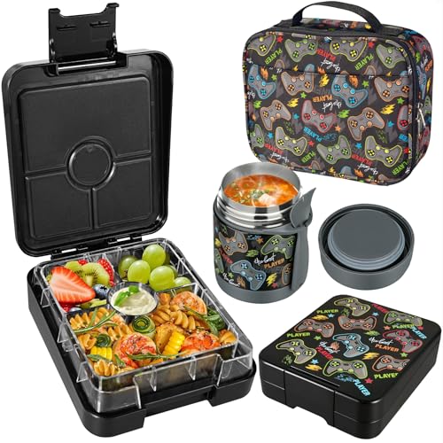 Bento Lunch Box Set With 10oz Soup Thermo