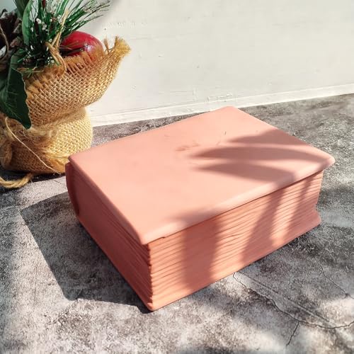 Resin Box Mold with Lid Book Shape Storage Box Silicone Molds for Epoxy Resin Concrete 3D Candle Holder Jewelry Trinket Container Succulent Plant Pot Mold DIY Art Casting Craft Home Decor