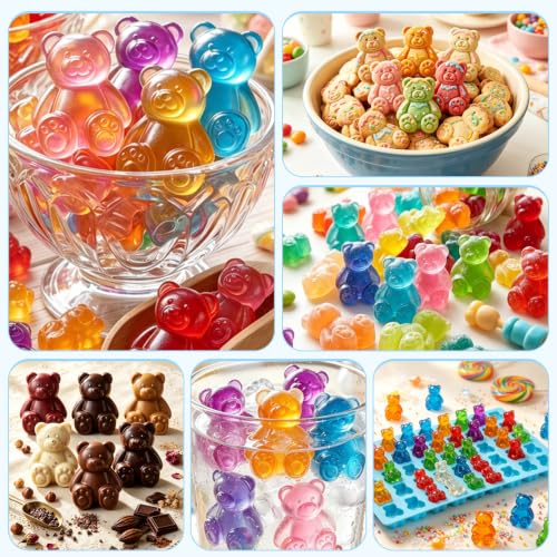 4 Pack Large Gummy Bear Molds Candy Molds