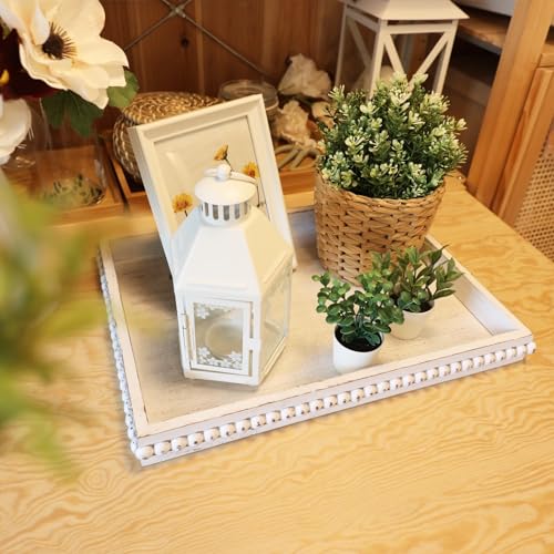 Wood Decorative Coffee Table Serving Tray