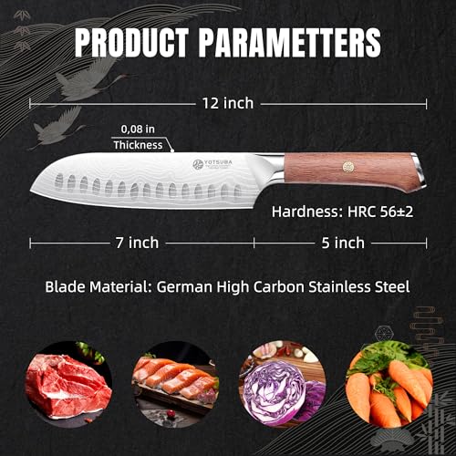7" Santoku Japanese Chef Knife (3 Count)