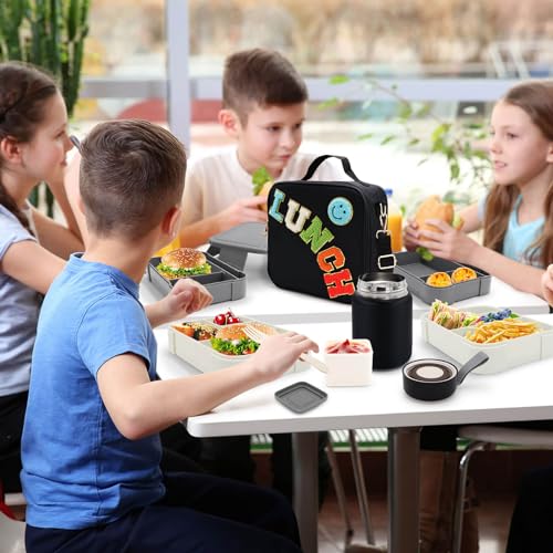 Insulated Lunch Bag for Boys Girls with 10oz Thermo