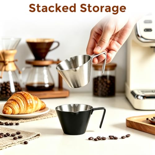 4 Pc Stainless Steel Espresso Shot Cups (4 Count)