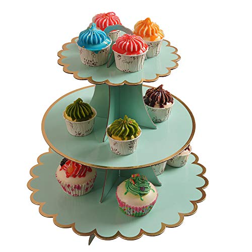 Cupcake Stand with Lace Trim