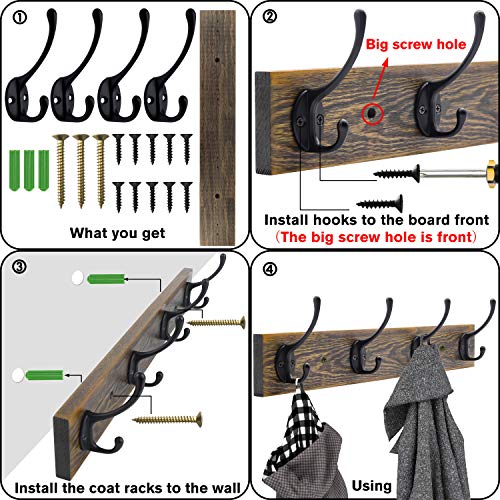 Wall Mounted Coat Rack (2 Count)