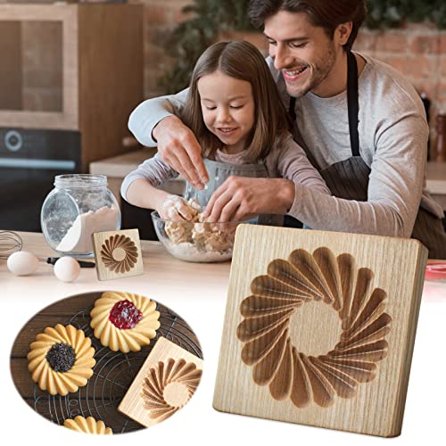 Wooden Cookie Biscuit Mold