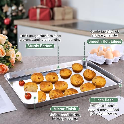 Jelly Roll Pan with Cooling Rack Set (4 Count)