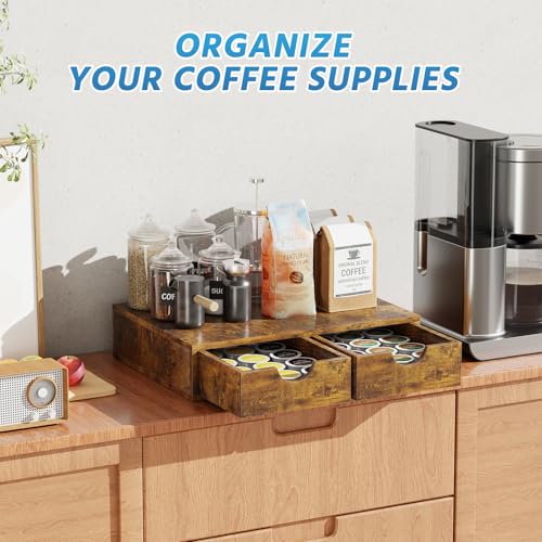 Wooden Coffee Pod Holder Drawer
