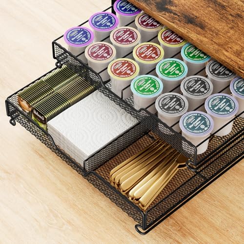 Coffee Bar Organizer Coffee Station K Cup Holder for Countertop