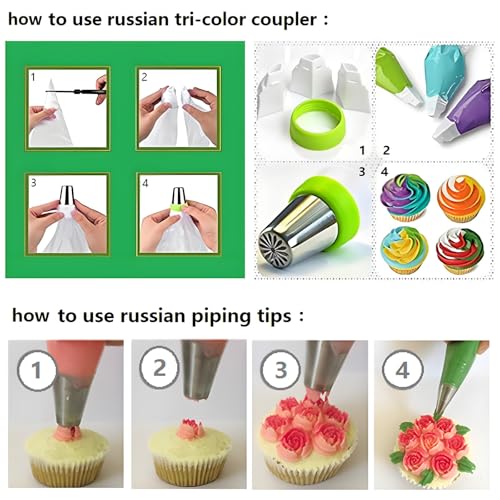 Piping Bags and Tips Set (130 Count)