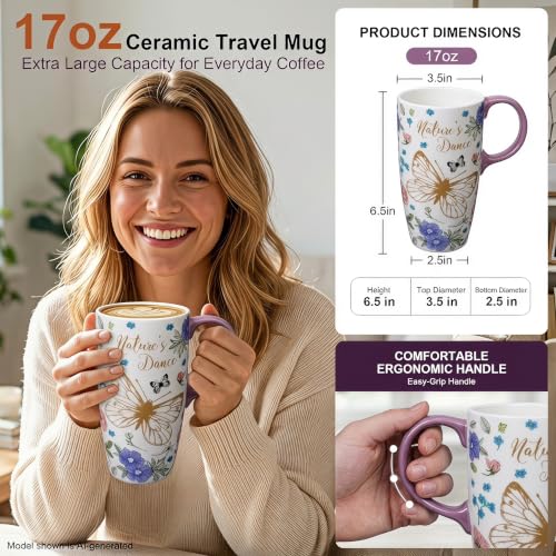 Ceramic Travel Mug with Lid