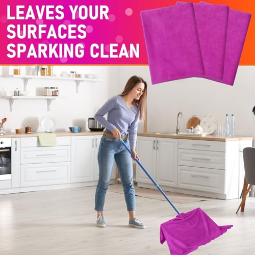 3 Pcs Extra Large Microfiber Cleaning Cloth (3 Count)
