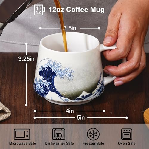 12oz Ceramic Coffee Mug With Handle