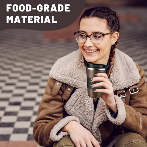 Insulated Coffee Tumblers with Flip Lid 12oz