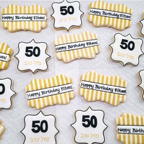 Frame Cookie Cutters 10 Shapes with 6 Cookie Scribes & 1 Storage Bag (17 Count)