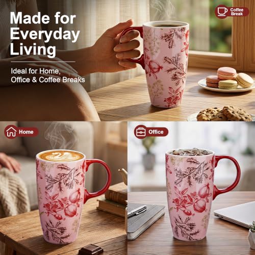 17oz Ceramic Travel Mug with Lid