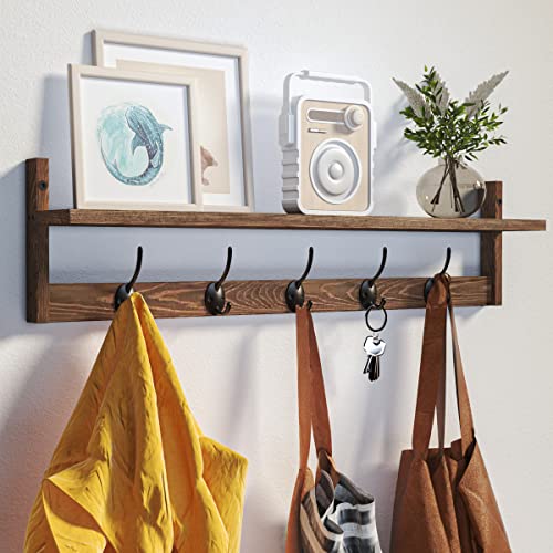 Wall Mounted Coat Rack with Adjustable Easy Install