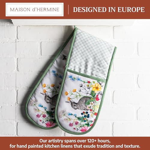 Double Oven Mitts 100% Cotton Double Oven Glove