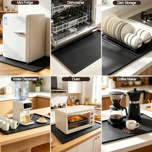 Mini Fridge Silicone Mat & under sink mat 24"x16"x0.4"