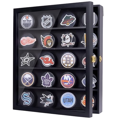 20pcs Hockey Puck Display Case (20 Count)