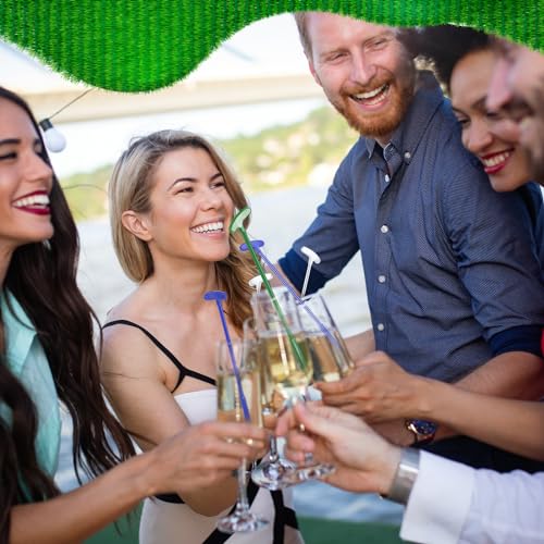Golf Putter Swizzle Stir Sticks Coffee and Cocktail Stirrers 6 Inch Drink Plastic Golf Club Cocktail Swizzle Sticks Party Decorations Favors Reusable for Garnish or Mixers