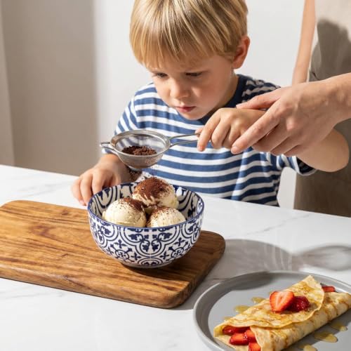 Cereal Bowls 28 Ounce Ceramic Soup Bowls Set of 6 (6 Count)