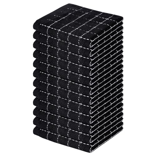 100% Cotton Terry Kitchen Dish Cloths (12 Count)