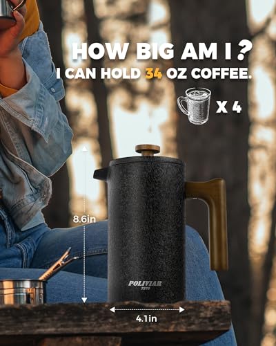 POLIVIAR French Press Coffee Maker
