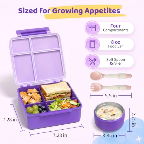Bento Lunch Box with 8oz Soup Thermo