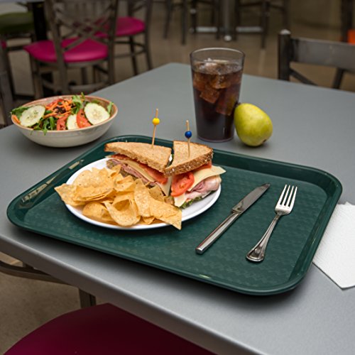 Cafe Fast Food Cafeteria Tray with Patterned Surface for Cafeterias