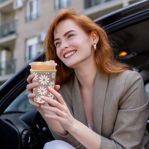 Reusable Insulated Neoprene Iced Coffee Cup Sleeve (3 Count)