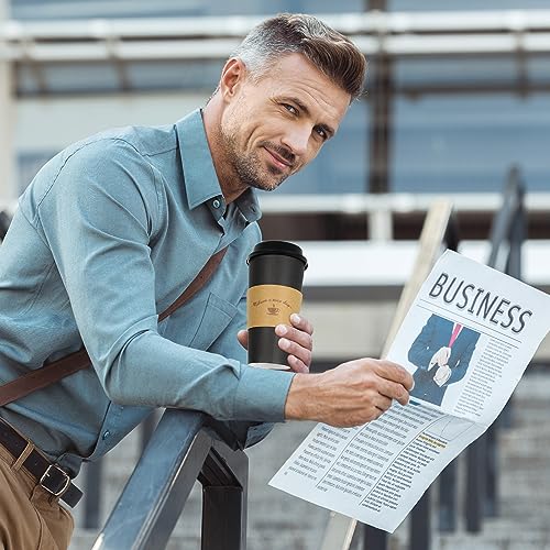 50 Pack 20 oz Paper Coffee Cups for Hot Chocolate Drinks (50 Count)