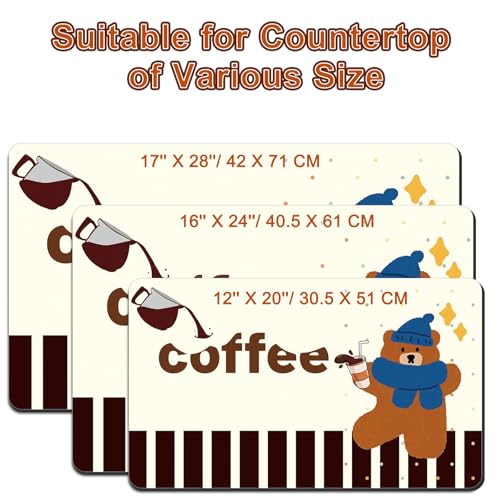 Absorbent Dish Drying Mat for Kitchen Counter