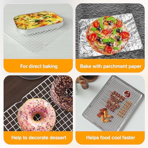 2PCS Cooling Racks for Cooking and Baking